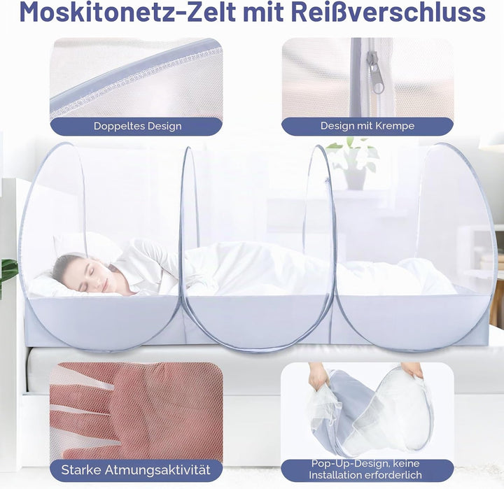 Moskitonetz Pop Up, Moskitonetz Bett 190 x 90 x 90 cm Moskitonetz Reise Faltbares Moskitonetz Faltba