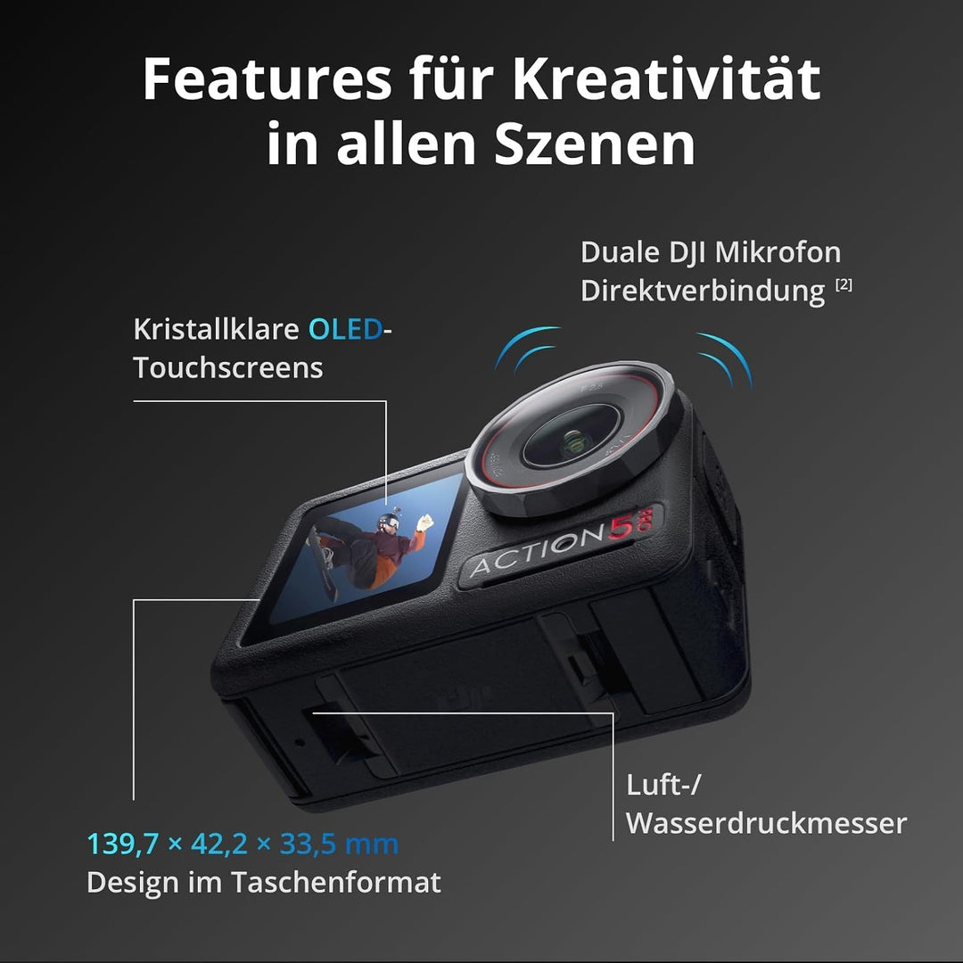 DJI Osmo Action 5 Pro Essential Combo (Schutzhülle + Kartenleser), Schutzhülle + Kartenleser