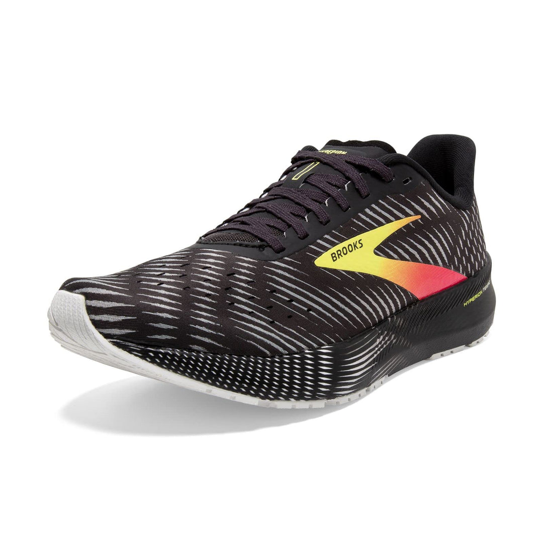 Brooks Herren Hyperion Time Laufschuh 43 EU Schwarz Rosa Gelb, 43 EU Schwarz Rosa Gelb