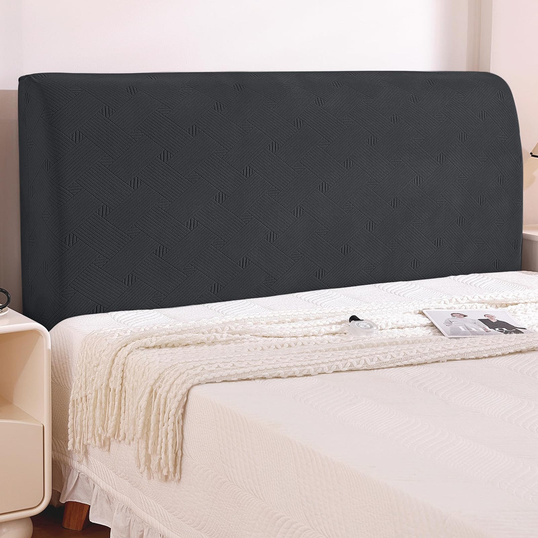 Ystyle Stretch Staubdicht Bettkopfteil Bezug, 150CM, Dunkel Grau Dunkel Grau 150CM (Geeignete Breite