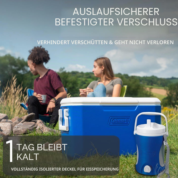 Coleman Performance Jug Cooler 3.8L Kleine Eisbox Wasserkühler Spender Getränkeeiskübel Einzeln, Ein