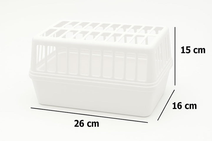 3x XXL Luftentfeuchter Box weiss leer – 2L Kapazität für 1,2kg Granulat – Stromloser Schimmelschutz