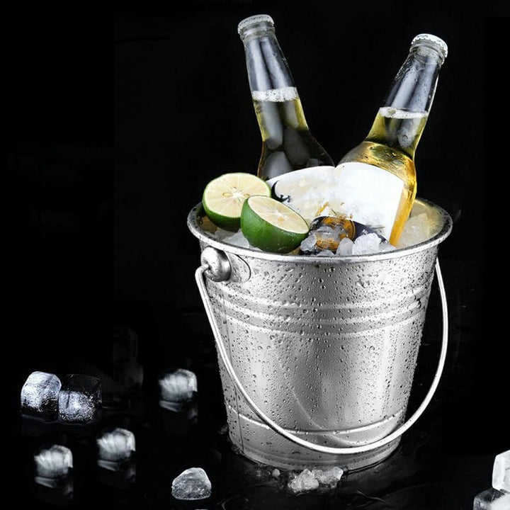 BESPORTBLE Metall Champagner Eimer 2Pcs EIS Eimer 2L Champagner Wein Flasche Kühler mit Griff Partei