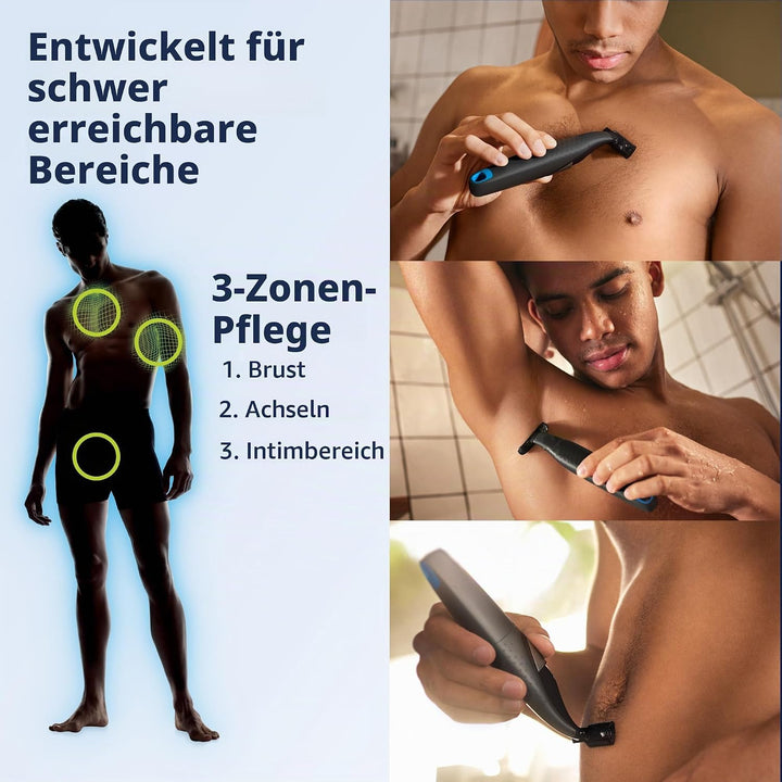 Philips Norelco BG1026/60, Bodygroom-Serie 1100, wasserfest, für Herren