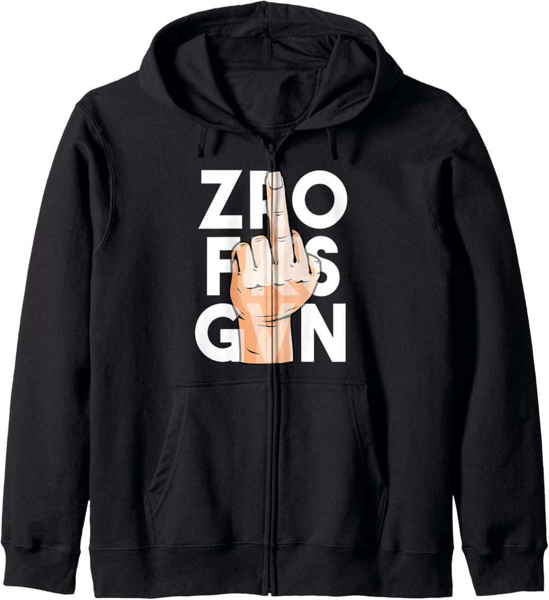 Middle Finger Sarcastic Funny Slogan Pun Gift Idea Kapuzenjacke
