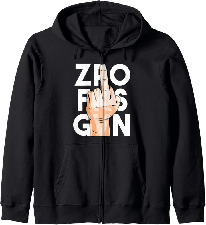 Middle Finger Sarcastic Funny Slogan Pun Gift Idea Kapuzenjacke
