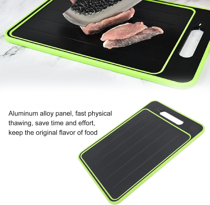 Omabeta 25 X 36,5 Cm Grosses Doppelseitiges PP-Schneidebrett, Schnelles Auftauen von Fleisch, Rutsch