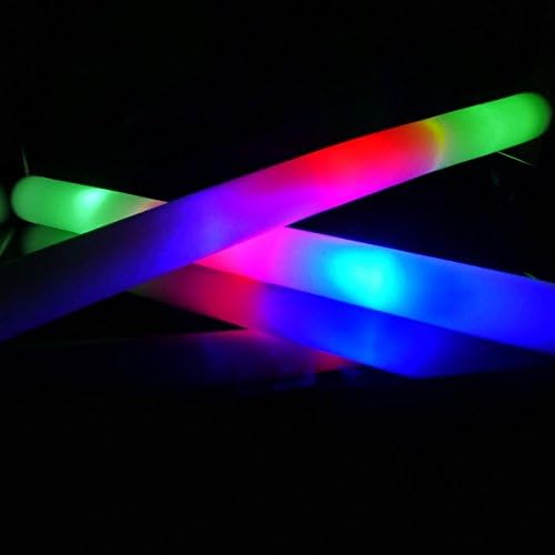 20 LED-Leuchtstäbchen aus Schaumstoff für 1-3 Tage