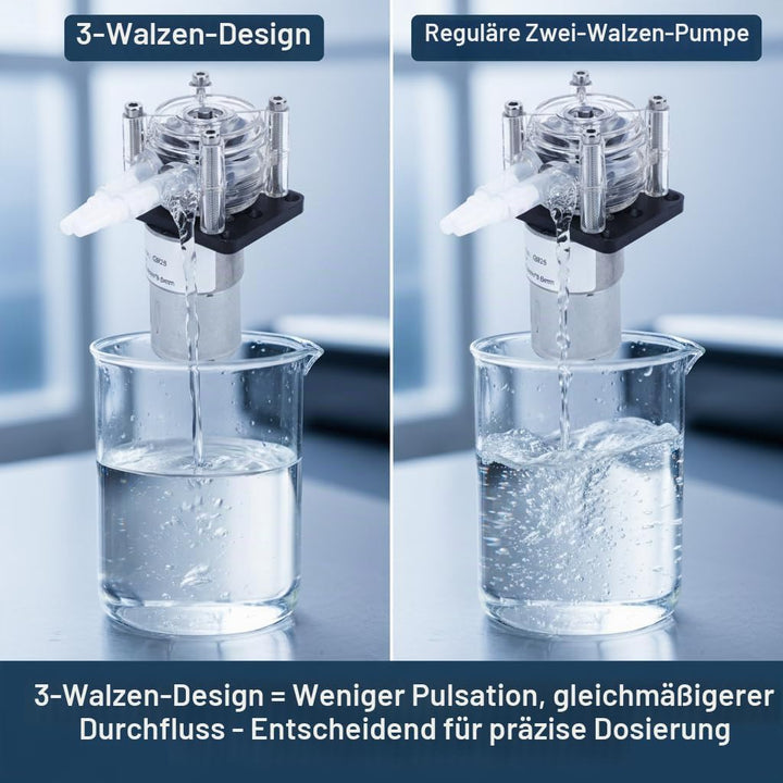 24V Peristaltikpumpe 500mL/m Grossem Durchfluss Dosierpumpe Schlauchpumpe mit Kartenschlitzdesign fü