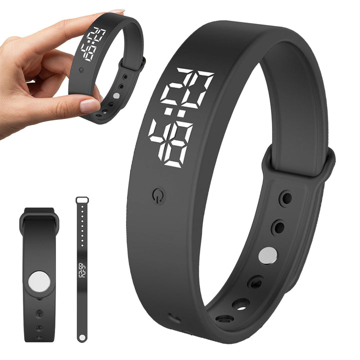 CEWROM Vibrationswecker Armband, Wecker Armband Vibration mit Timer, Vibrationsalarm Erinnerung Uhr,