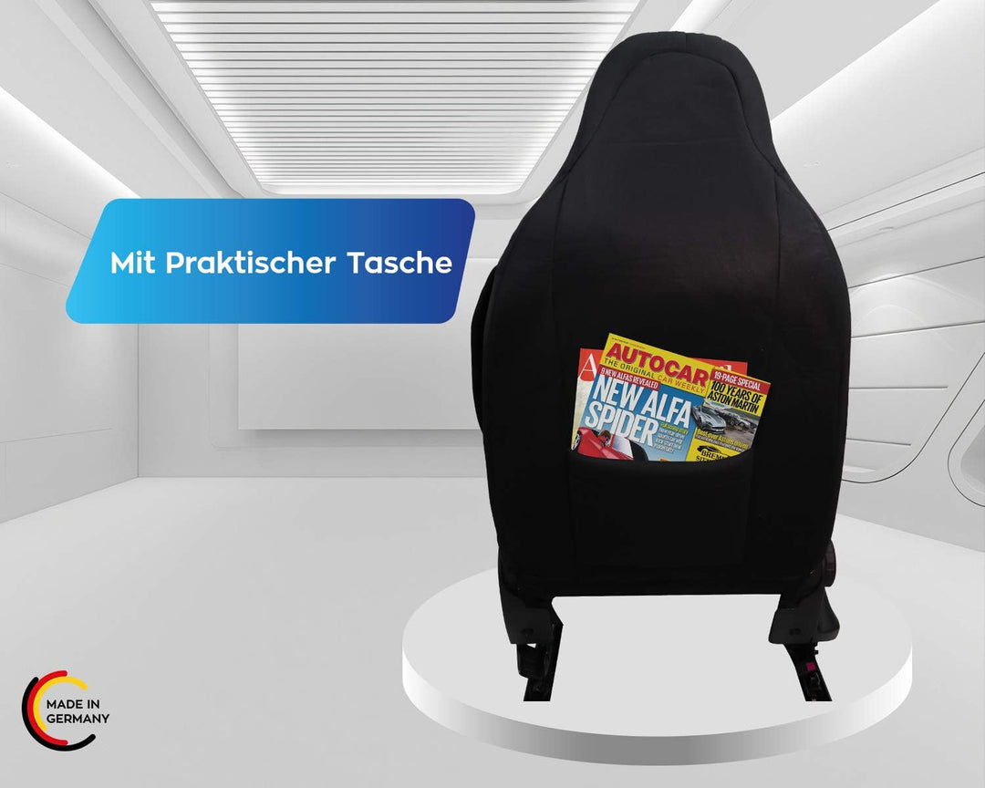 BREMER SITZBEZÜGE Mass Sitzbezüge Schonbezüge für Subaru Outback 4 PL406 PL406 Schwarz/Blaue Naht, P