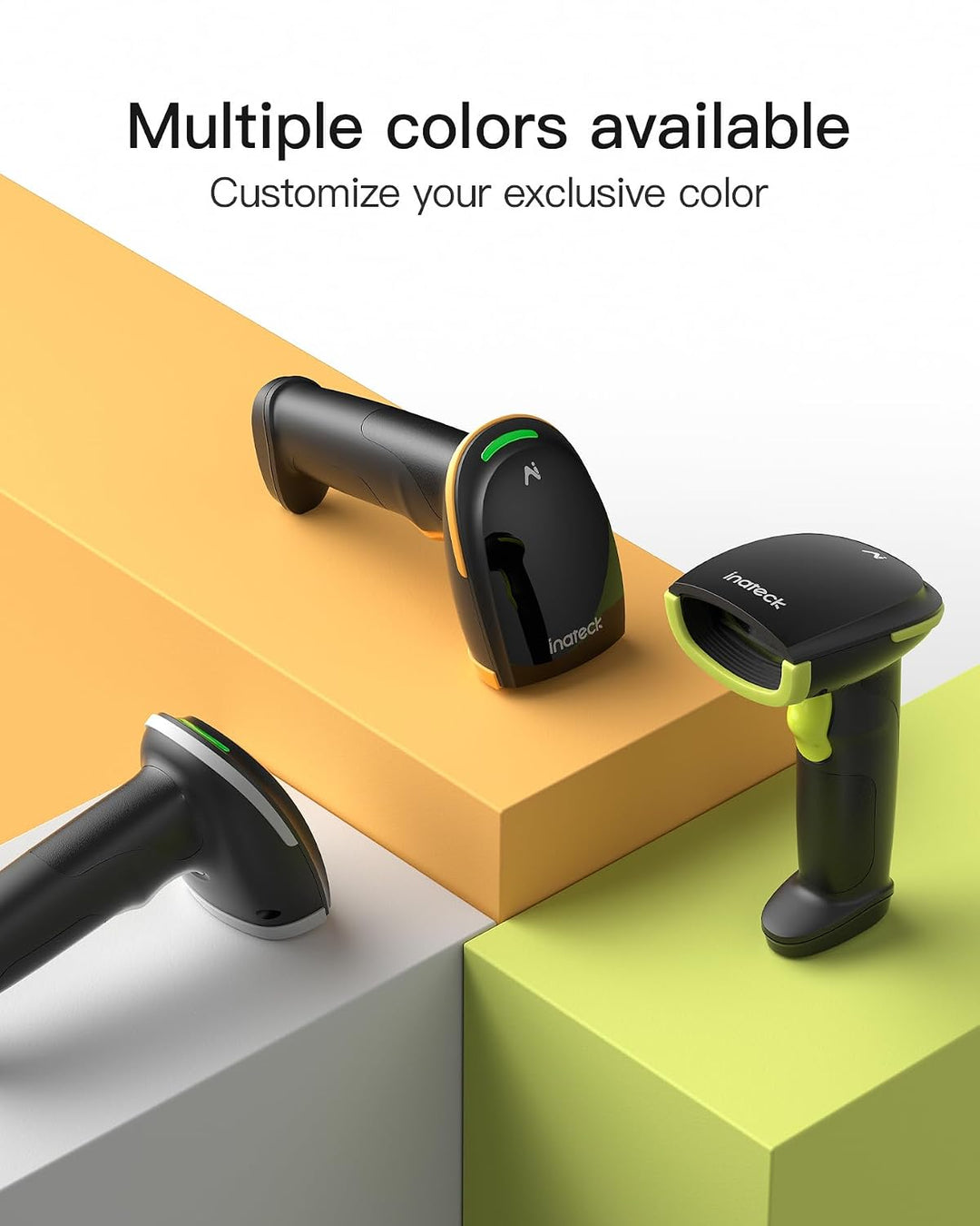 Inateck Barcode Scanner Bluetooth 1D mit AI, BCST-21 Grün