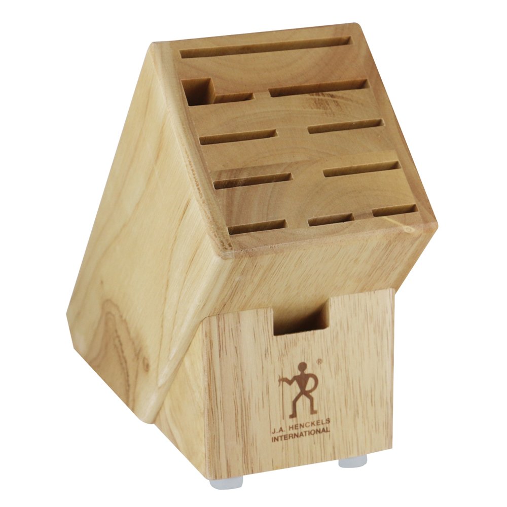 HENCKELS 35102-112 J.A International Hartholzblock Messerblock, Buchenholz, Hartholz 11-slot Harthol
