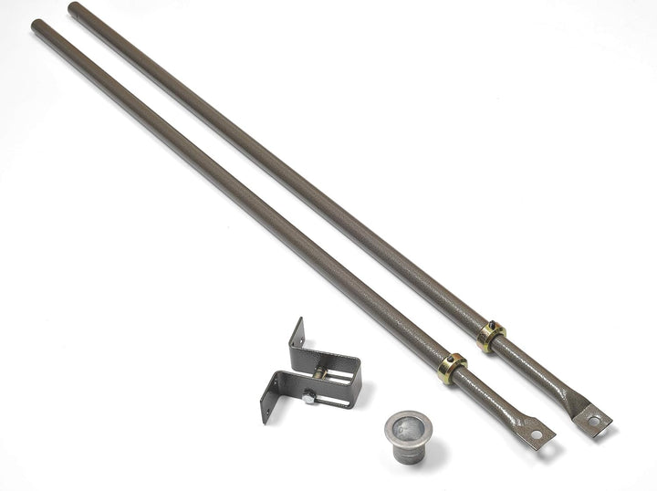 Potent C00001477 Set mit Stangen für 3-Punkt-Schloss, Dunkelbraun