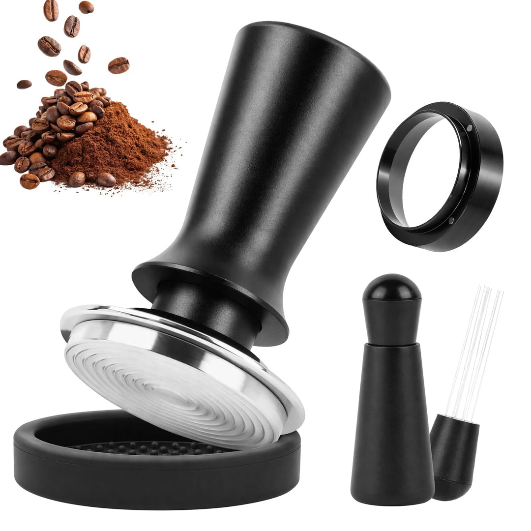 Espresso Zubehör Set mit Tamper WDT Tool Leveler Tampermatte 51mm, 51mm