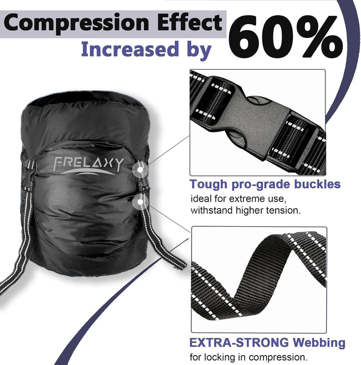 Frelaxy Kompressionssack, 40% mehr Stauraum!Kompressionssack 11l / 18l / 30l / 45l / 52l Wasserdicht