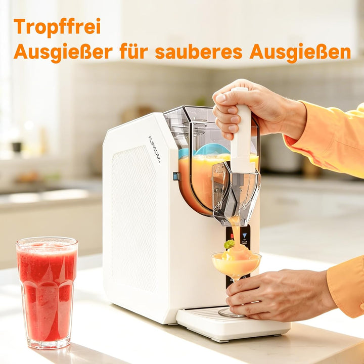 ALPICOOL Slush Maschine, 1.9L Slush Ice Maker für zu Hause, 6 Smarten Programma, für Slush, Eis-Cock