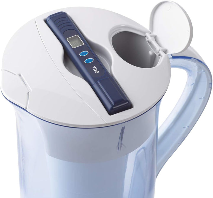 ZeroWater 5-Stufige Filterkanne für Trinkwasser mit 2,4 L - NSF-Zertifizierte Wasserfilter Kanne, um
