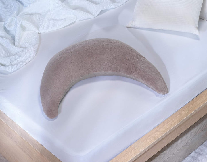 Theraline Plüschmond Kissen Taupe