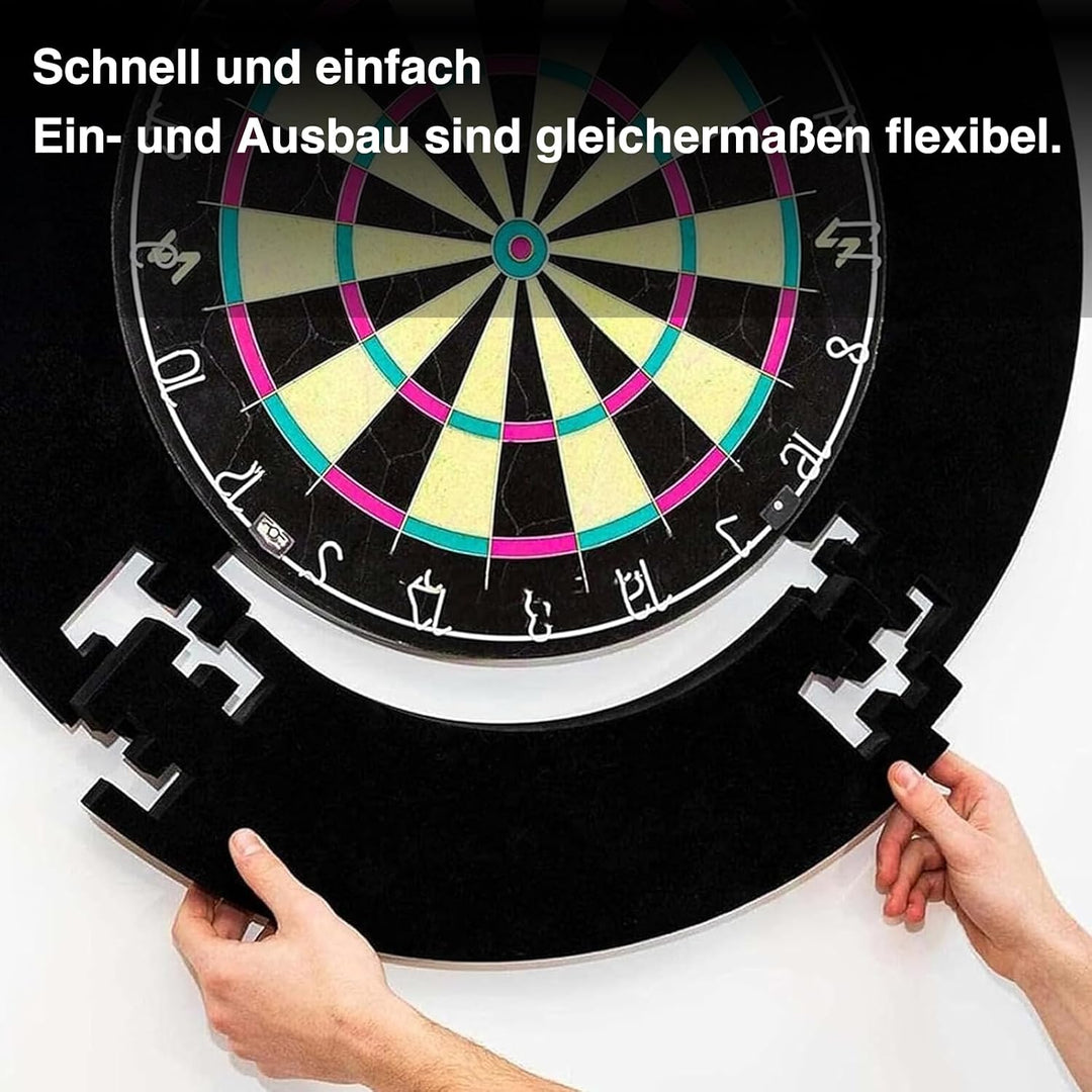 Dart Surround Schutzring für Dartscheibe Ø 45,5 cm, Eva Dartscheibe Umrandung &amp; Wandschutz, Dartboar