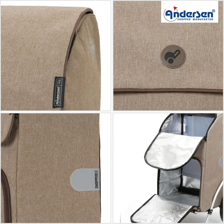 ANDERSEN Einkaufstrolley - Komfort Shopper Ipek Maxi Sand, Sand