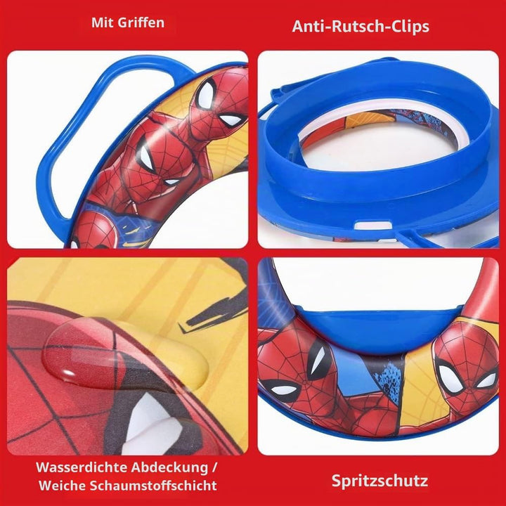 Spiderman Marvel Universal-Toiletten-Adapter für Kinder mit Griffen Spiderman., Spiderman.