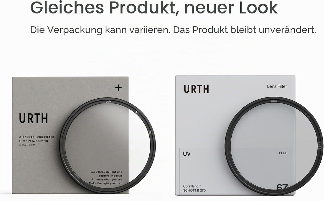 Urth 43 mm UV Filter (Plus+) 43 mm Schwarz, 43 mm Schwarz