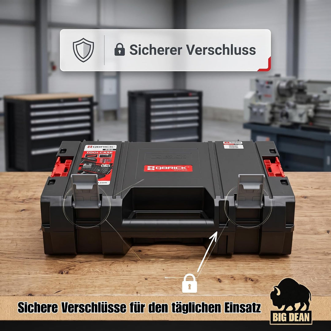 2 Stück BigDean System Pro Maschinenkoffer mit Polsterung