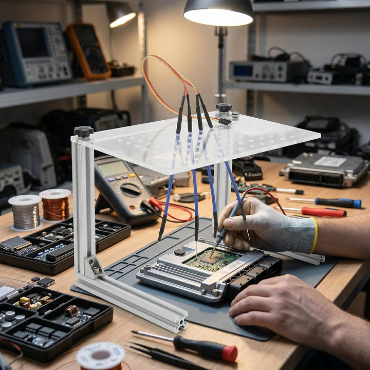 BDM-Rahmen, Rahmenhalter, Silberne LED, BDM-Rahmenhalterung, Multifunktions-ECU-Programmierwerkzeug