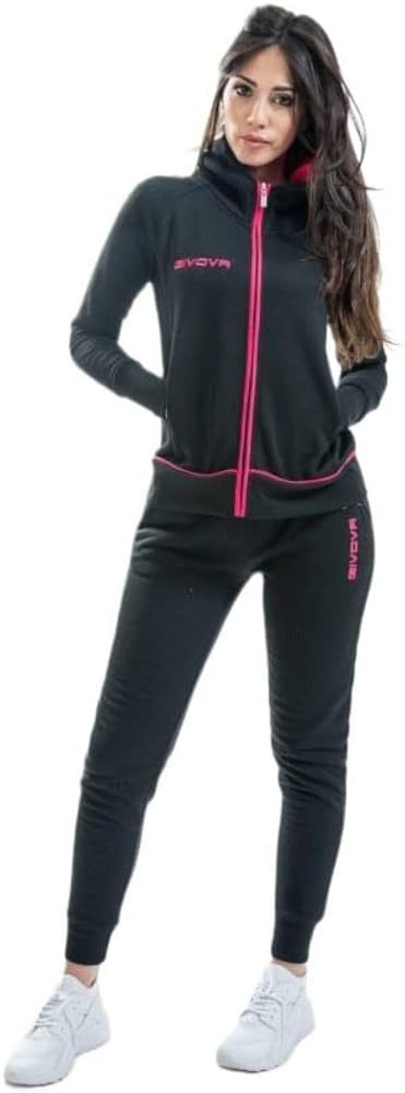 Givova Damen Anzug Star Neu Trainingsanzug XS schwarz/fuxia, XS schwarz/fuxia