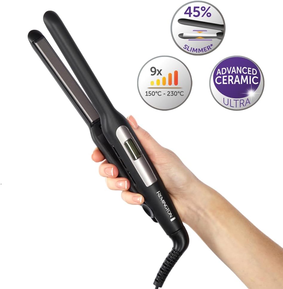 Remington Glätteisen [extra schmale Platten: für kurzes Haar, Pixies, Pony, Bart &amp; kleine Locken] Ha