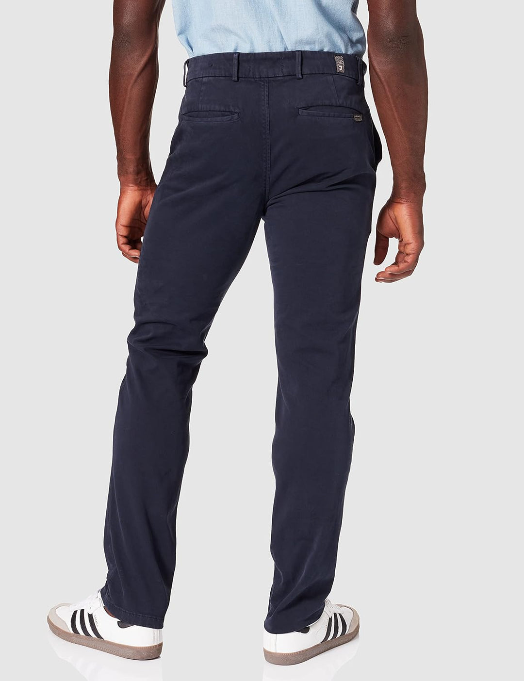 7 For All Mankind Herren Slimmy Chino Tap. Luxe Performance Sateen Olive Green Hose 28W / 30L Blau,