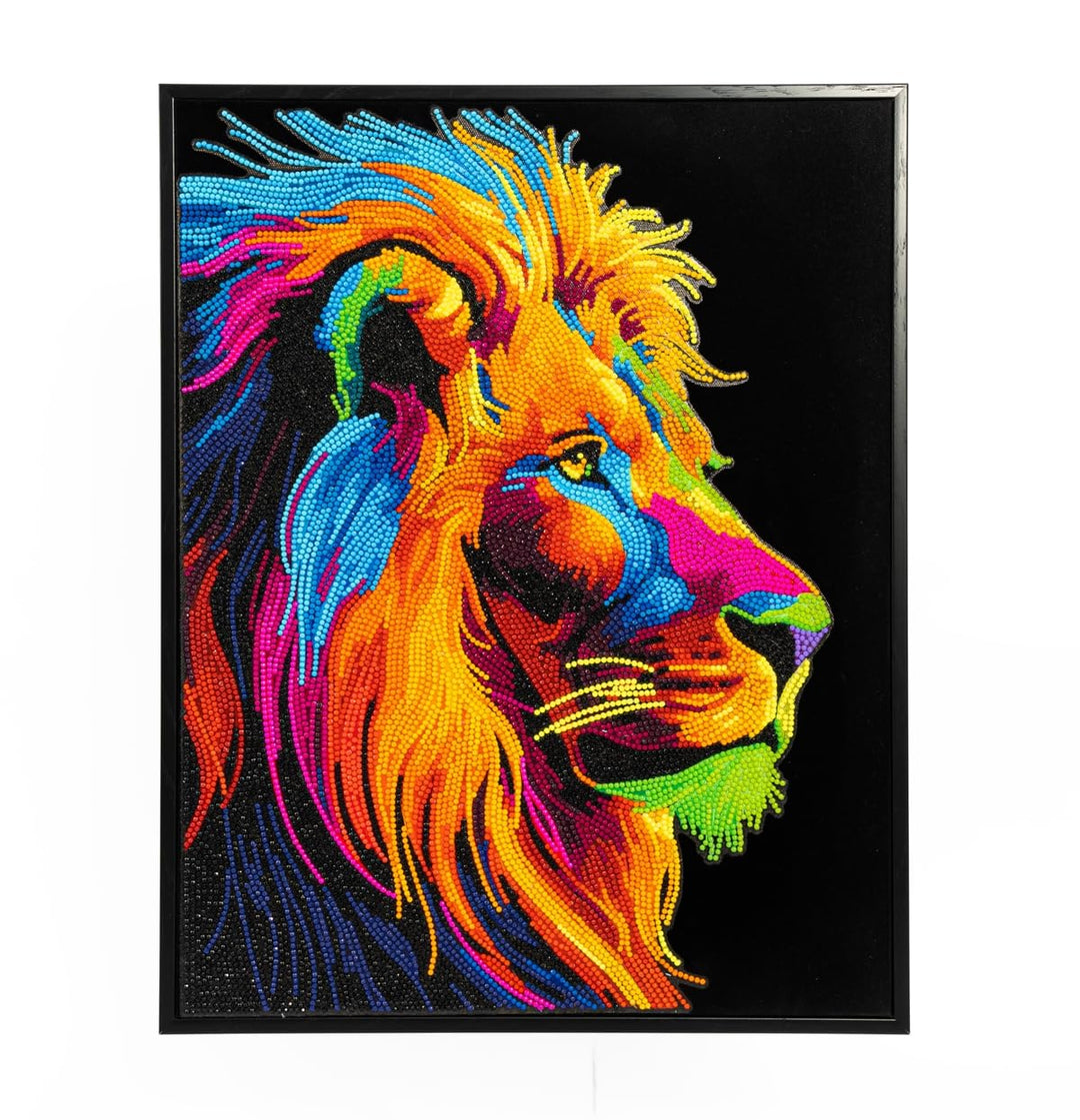 DIAMOND DOTZ 2595354 Neon Löwe, Original 5D Diamond Painting