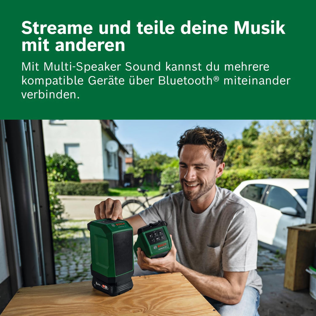 Bosch 18V System kabelloser Lautsprecher UniversalSpeaker18V-1