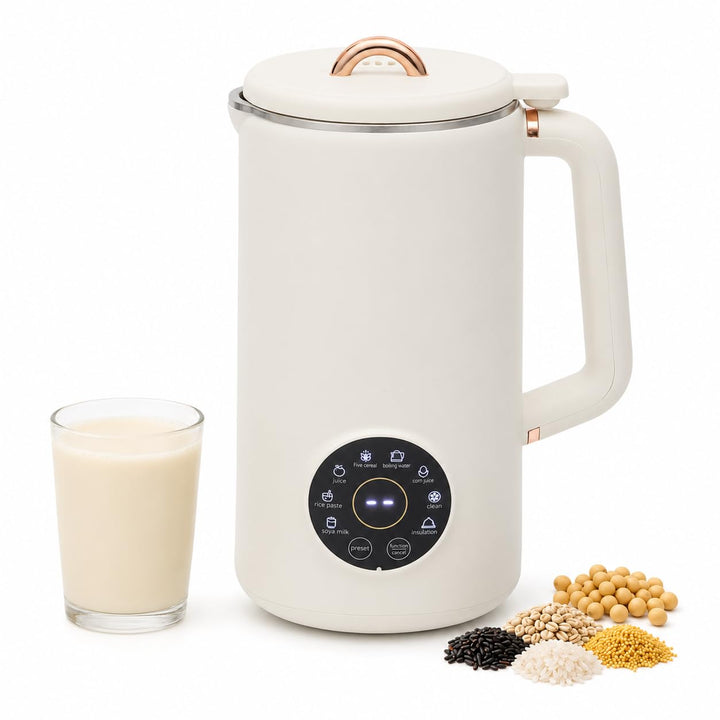 Sojamilchbereiter 1L Nussmilchmaschine Pflanzendrink Maker Mit 10 Klingen