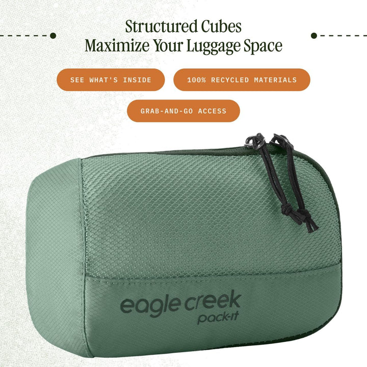 Eagle Creek Pack-It Reveal Packwürfel XS I Socken und Kleinteile I Grün Grün XS, Grün XS