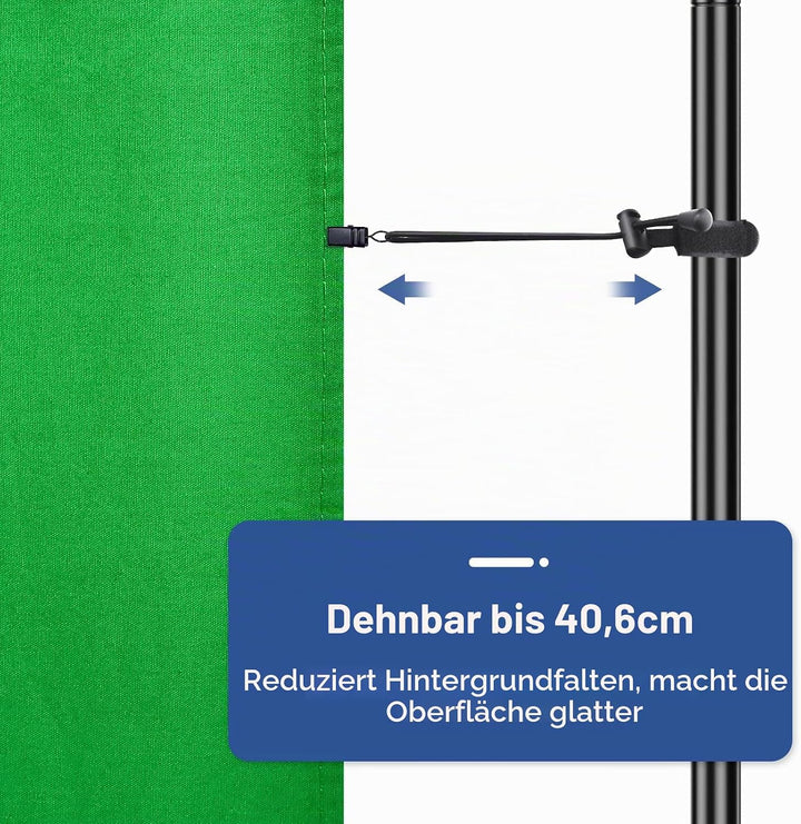 EMART Grünbild-Hintergrund, 2,4 x 3 m, hochdichtes Polyestergewebe, Fotografie-Greenscreen-Hintergru