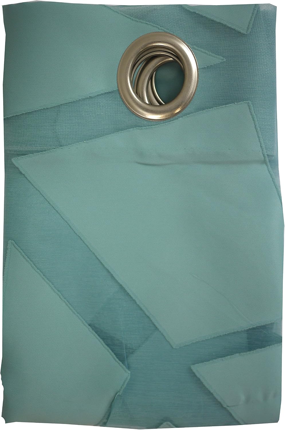 Linder 261/40/10069/375AB Vorhang mit 8 Ösen Wetzstahl rund Polyester Türkis 140 x 245