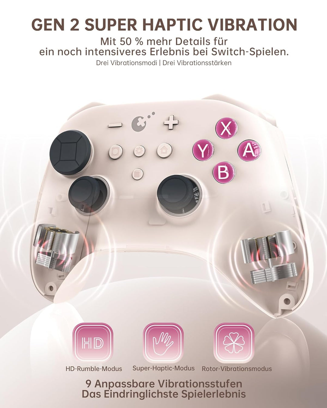 GuliKit TT Wireless Controller für PC, Android, iOS, Switch 1/2, TMR Joysticks, Aufweckfunktion und