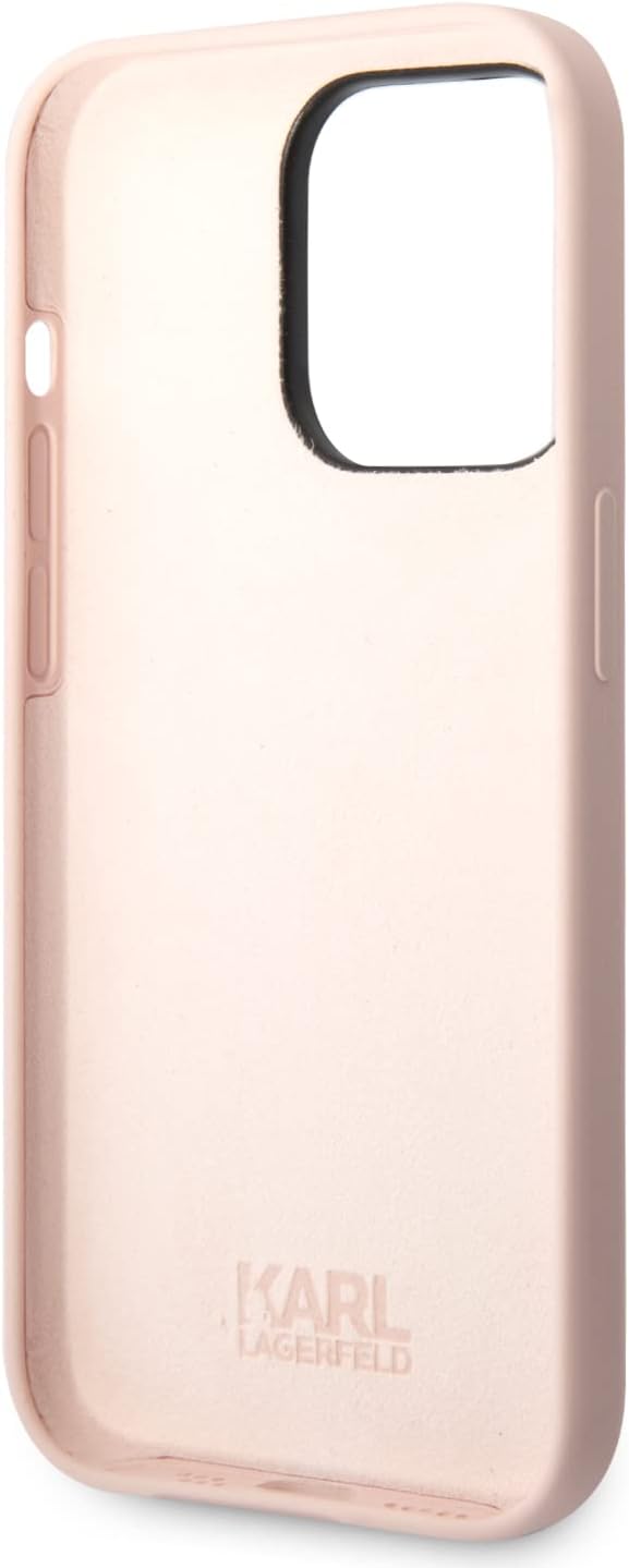 KARL LAGERFELD KLHCP14LSNIKBCP Hülle für iPhone 14 Pro 6,1" hardcase Rosa Silico