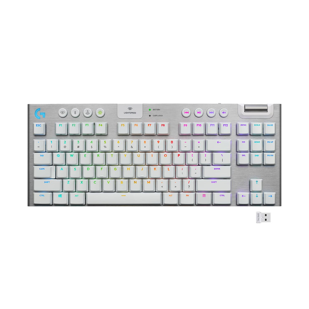 Logitech G915 LIGHTSPEED TKL kabellose mechanische Gaming-Tastatur ohne Ziffernblock, Taktiler GL-Ta
