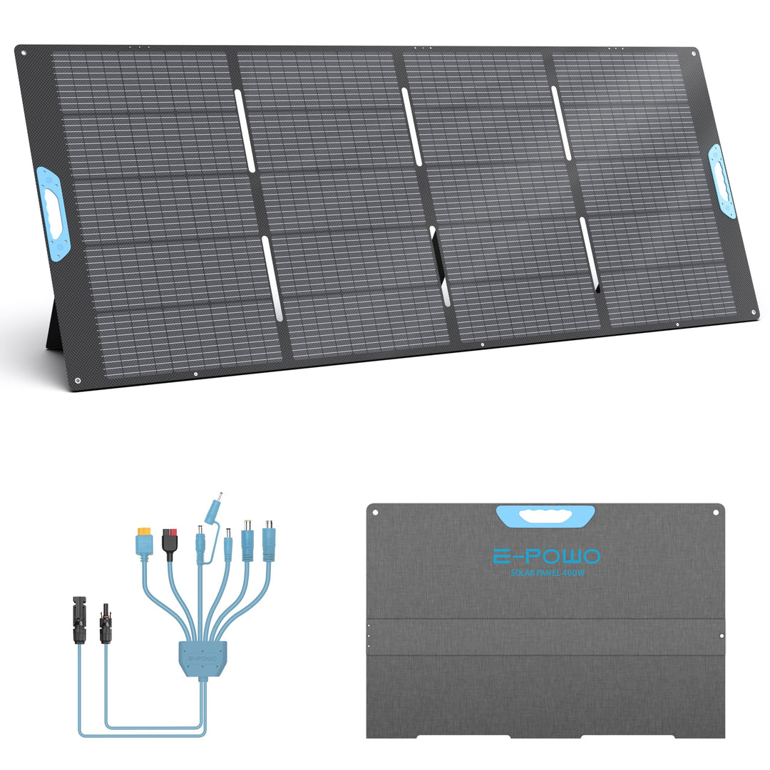 400W Faltbares Solarpanel Monokristallin mit integriertem Ständer, 23,5% Wirkungsgrad, IP67 wasserdi