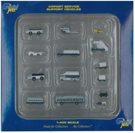 GeminiJets Ground Airport Service Support Fahrzeuge Zubehör 1:400 14-teilig