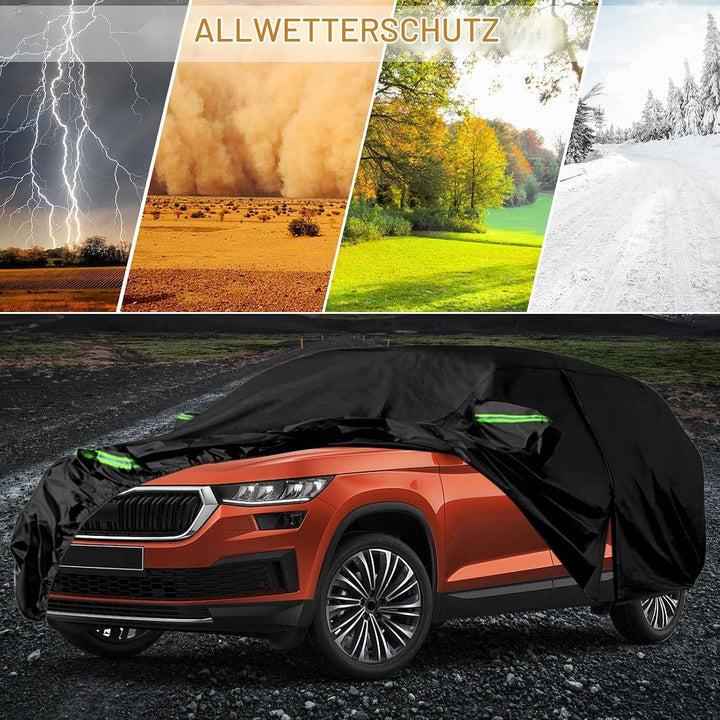 Auto Abdeckung Geeignet für Skoda Karoq 2017-2025 Schwarz Geeignet für Skoda Karoq 2017-2025, Schwar