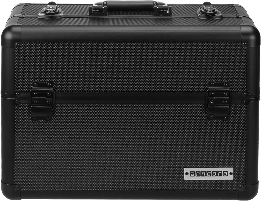 anndora® Multikoffer GRAFFITTI schwarz Komplett Schwarz, Komplett Schwarz