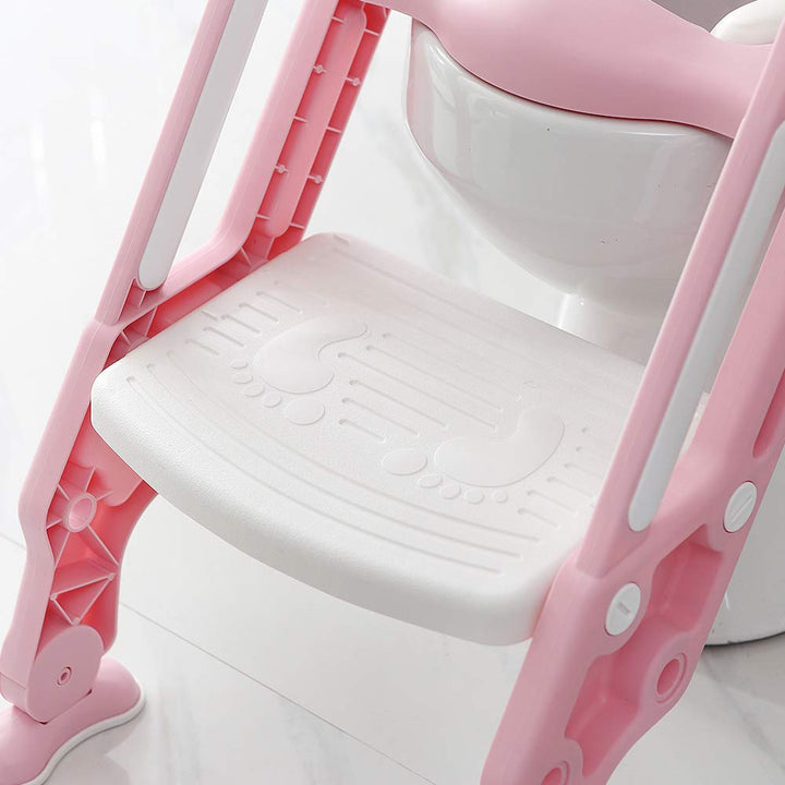 Töpfchentrainer Kinder-Töpfchen Toilettensitz Trainer Sitz für Kinder Toiletten Training mit Leiter/