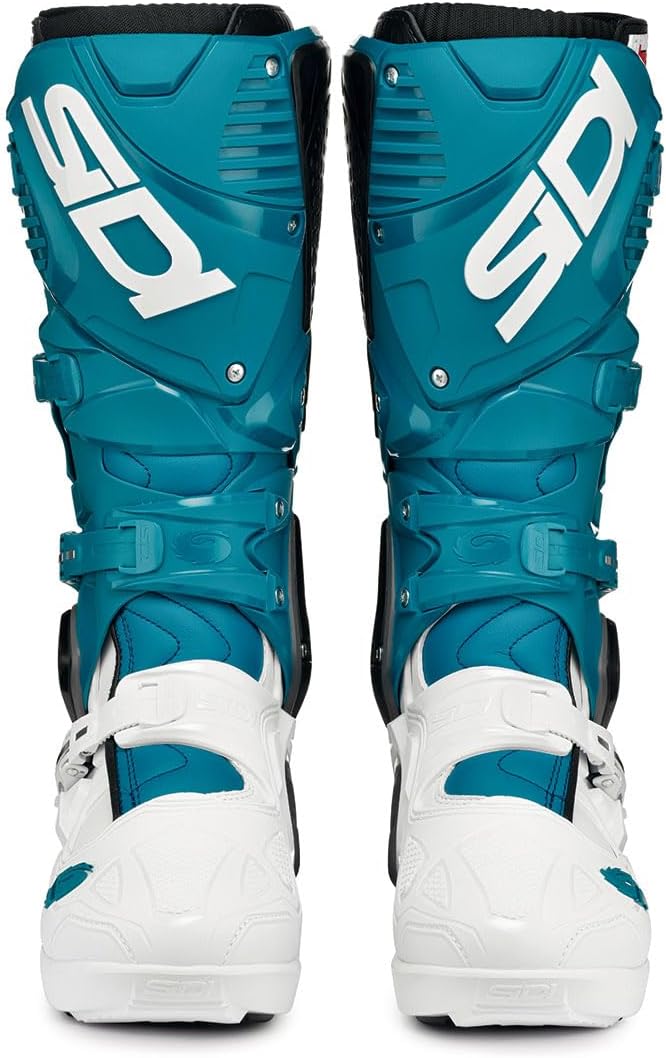 Sidi Fire3wsrs Herren STIEFEL 40 EU Weiss Petrol, 40 EU Weiss Petrol