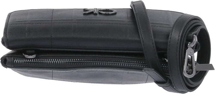 Calvin Klein Re-Lock Xbody with Flap Quilt CK Black