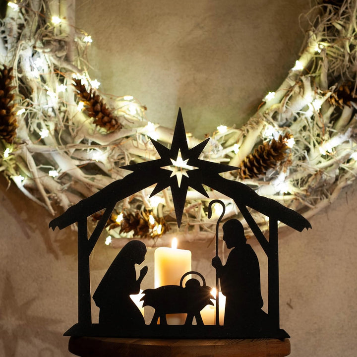 Kapaga - Weihnachtskrippe - Weihnachten - Krippe - Schmuck Schwarz 2, Schwarz 2