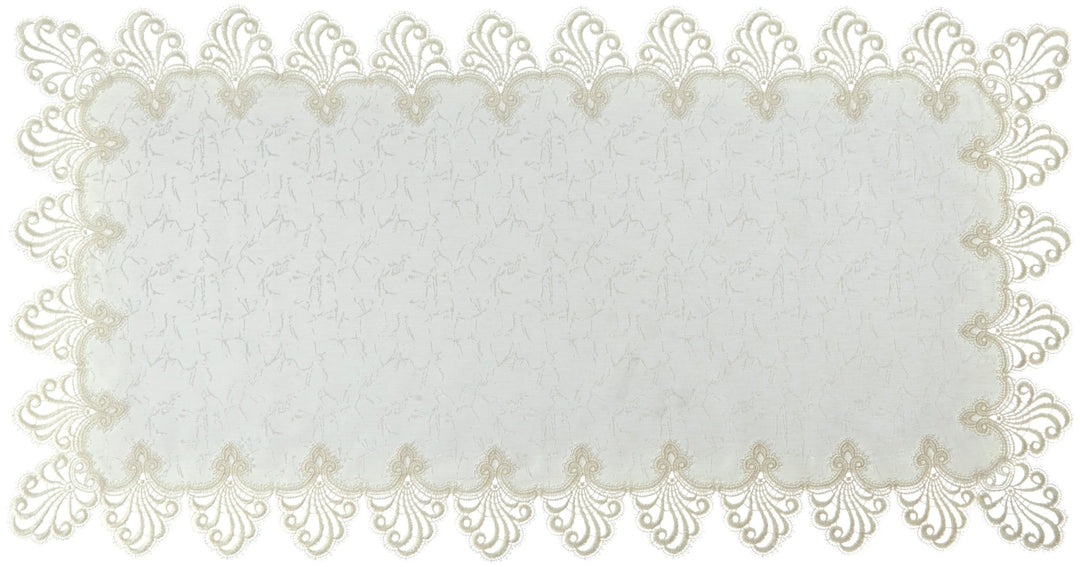 Plauener Spitze by Modespitze 3086E_11_50100 Tischdecke Nizza E, Grösse 50 x 100 cm, rechteckig 50 c